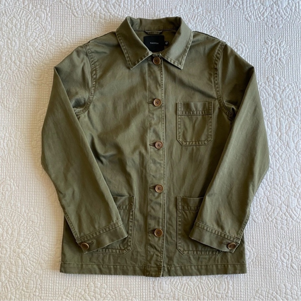 TALULA Women’s Olive Green Merchland Button down Collared Jacket